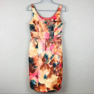 Merona Sheath Dress Size 2 Peach Green